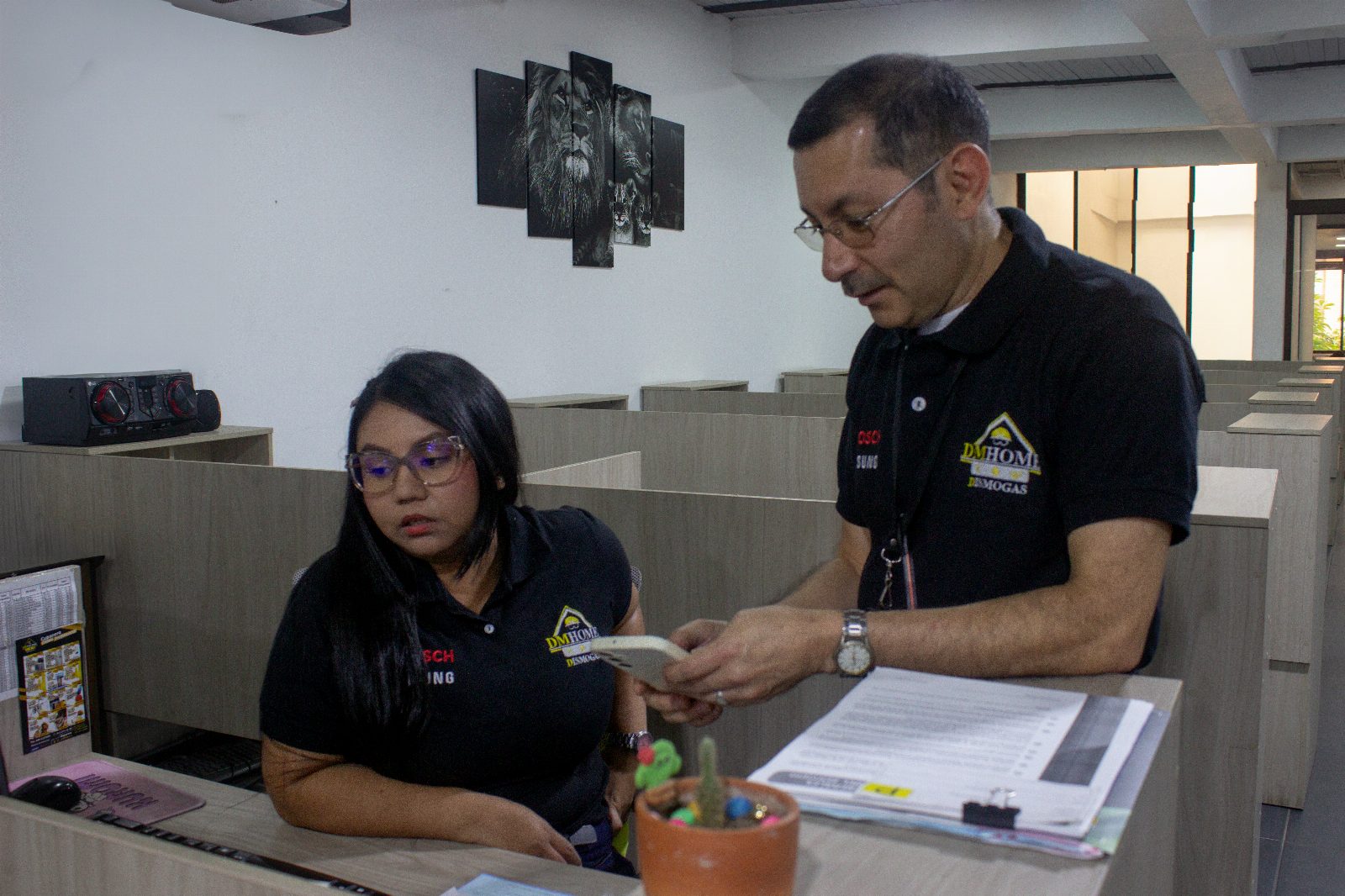 Asesores del call center de Dismogas DM Home