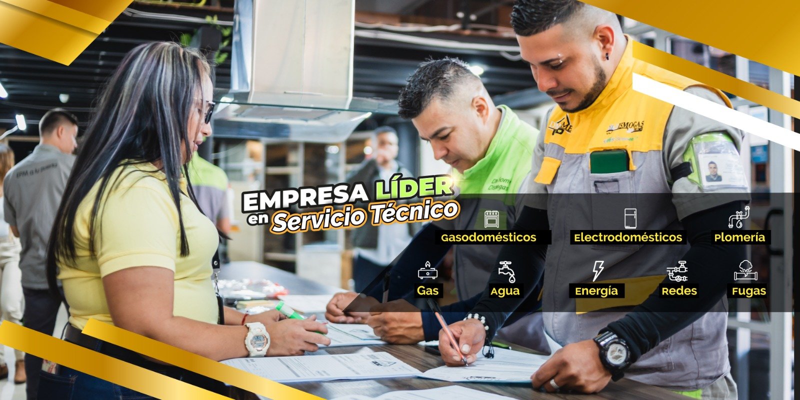 Dismogas DM Home, empresa líder en servicio técnico: gasodomésticos, electrodomésticos, plomería, gas, agua, energía, redes y fugas