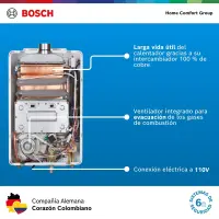 Calentador a gas propano 10L Bosch Therm 1400 F — foto 7