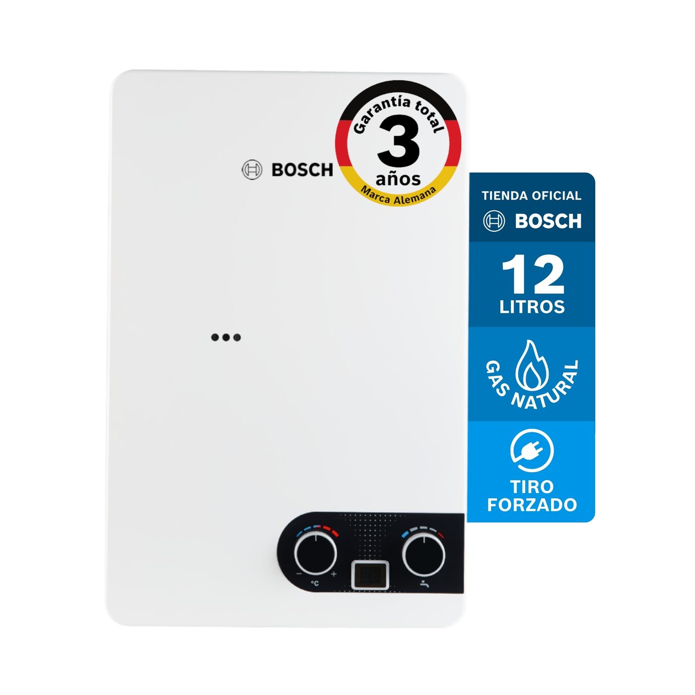 Calentador a gas natural 12L Bosch Therm 1400 F