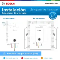 Calentador a gas natural 12L Bosch Therm 1400 F — foto 14