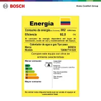 Calentador a gas natural 14L Bosch Therm 2400 — foto 10
