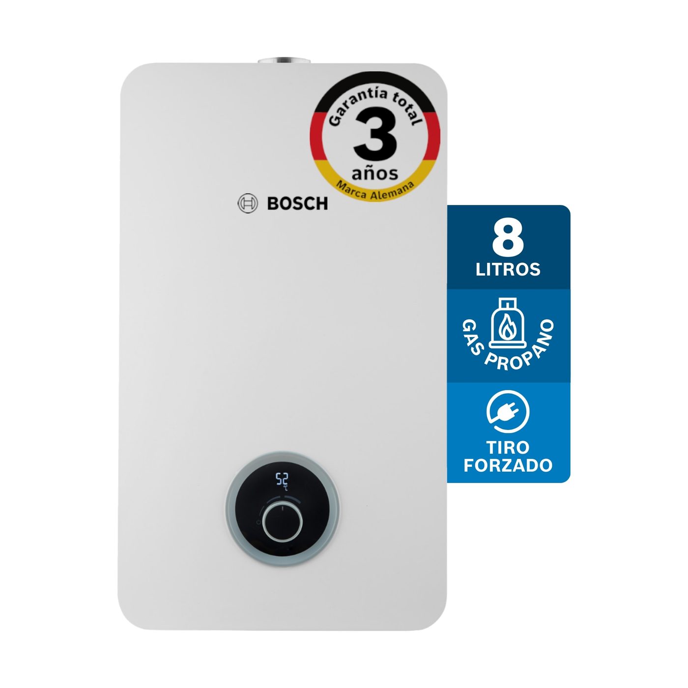 Calentador a gas propano 8L Bosch Therm 2400