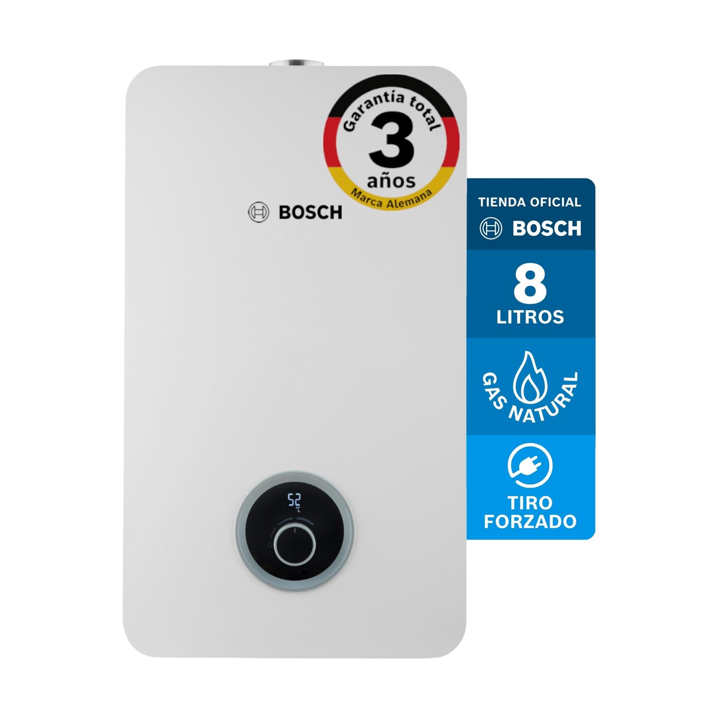 Calentador a gas natural 8L Bosch Therm 2400