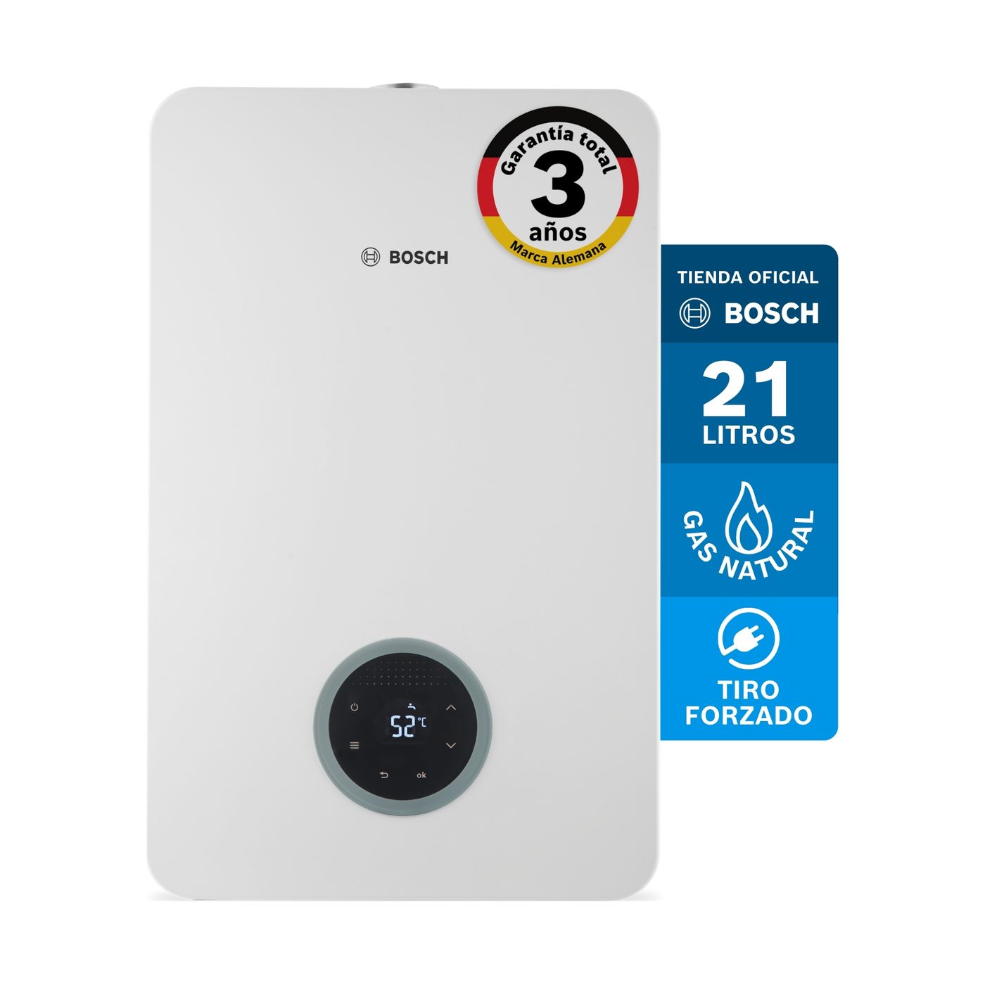 Calentador a gas natural 21L Bosch Therm 5600 F