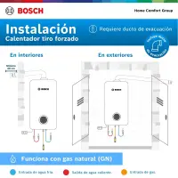 Calentador a gas natural 21L Bosch Therm 5600 F — foto 13