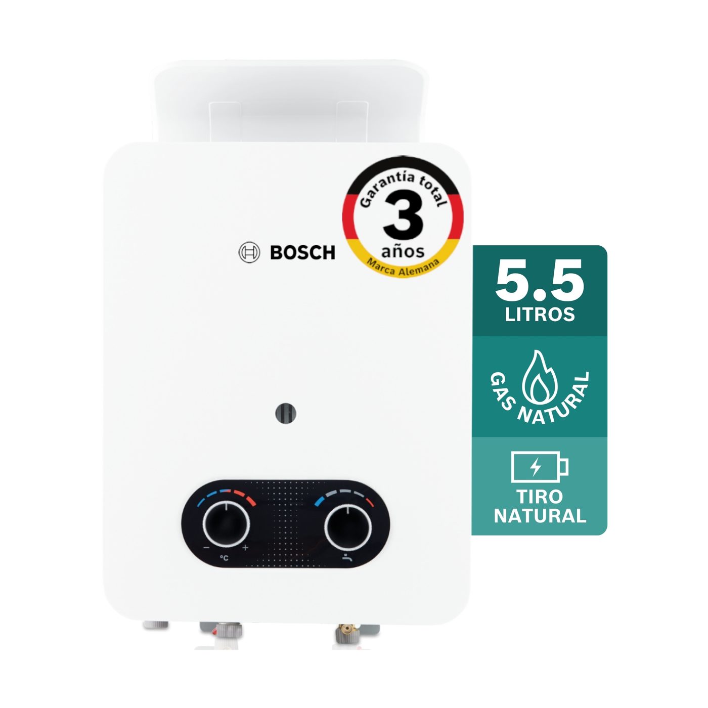 Calentador a gas natural 5.5L Bosch Vital 1500