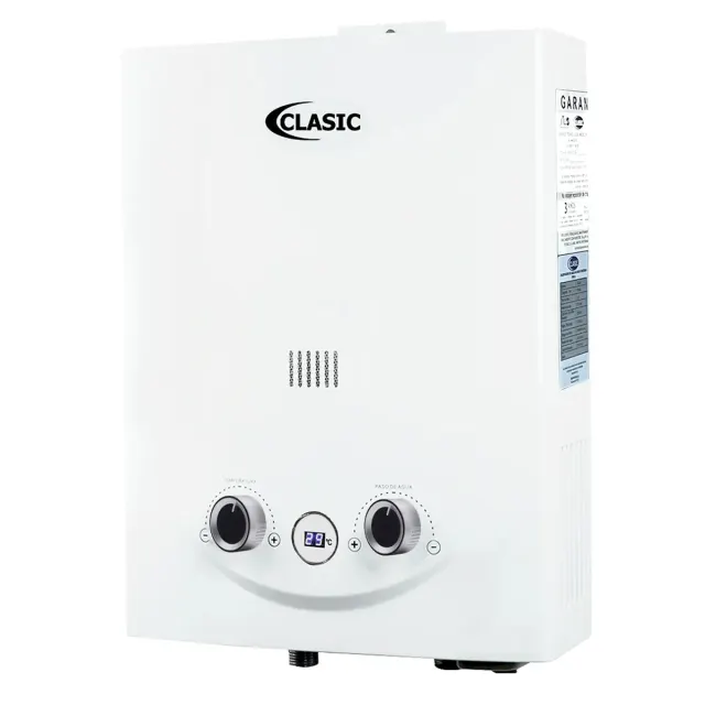 Calentador a gas 5.5L Tiro Natural Blanco Classic — foto 1