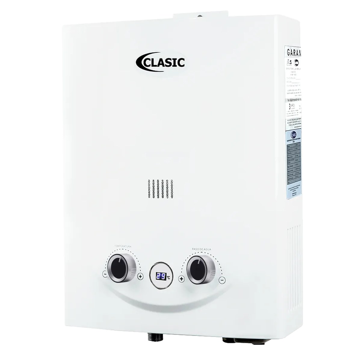 Calentador a gas 5.5L Tiro Natural Blanco Classic