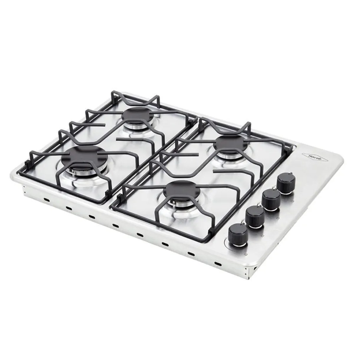 Cubierta de empotrar a gas natural 60×43 cm Inox Haceb Tofu
